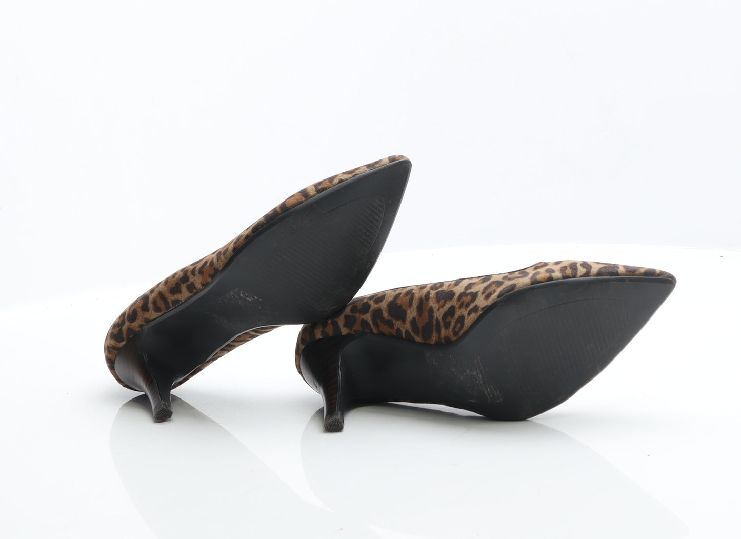 NEXT Womens Brown Animal Print Synthetic Court Heel UK 3 35.5 - Cheetah Print