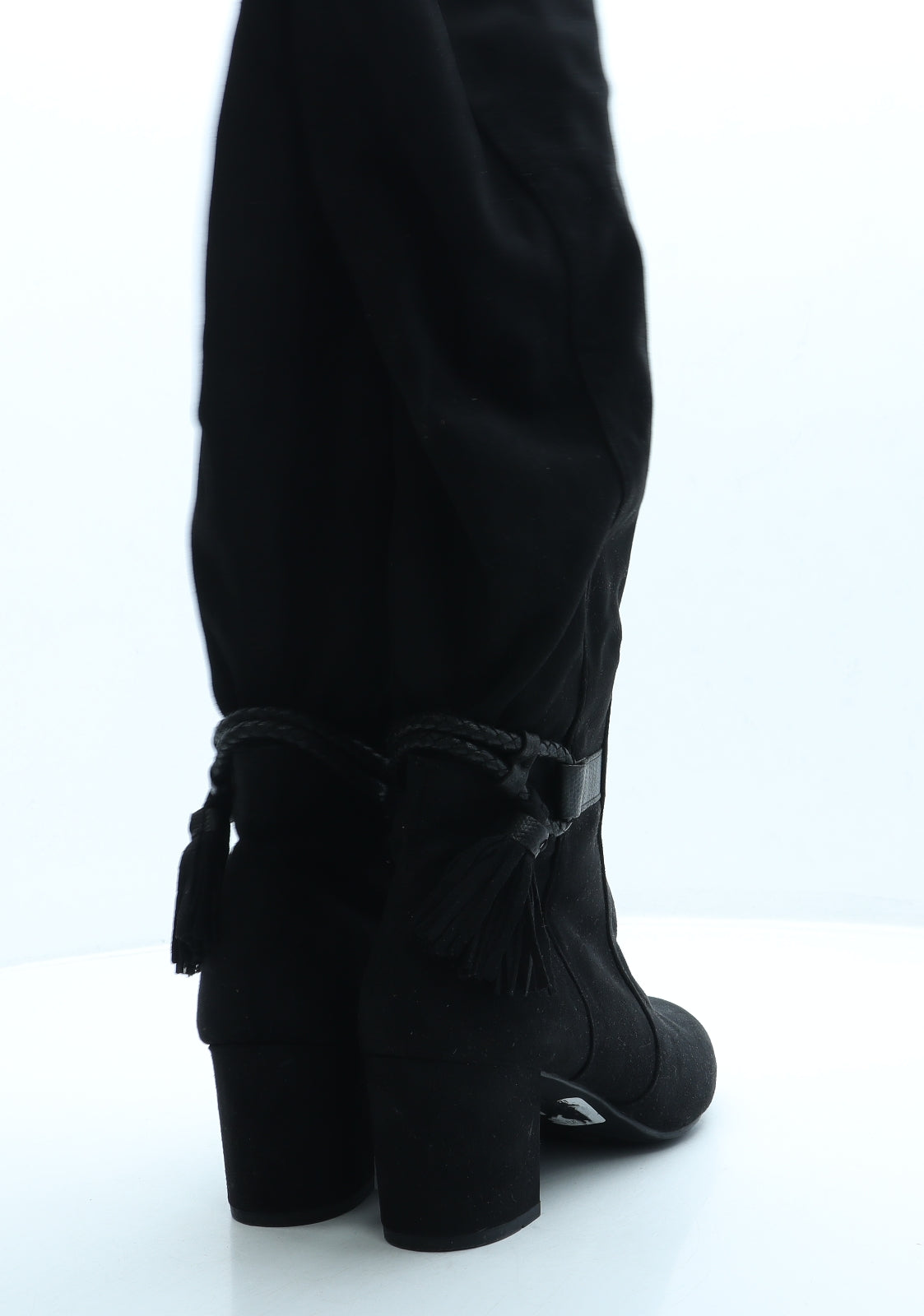 White Mountain Womens Black Suede Sock Boot UK 8 42