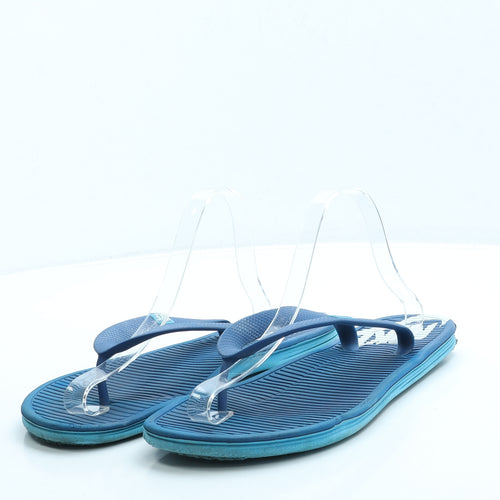Nike Mens Blue Rubber Thong Sandal UK 10