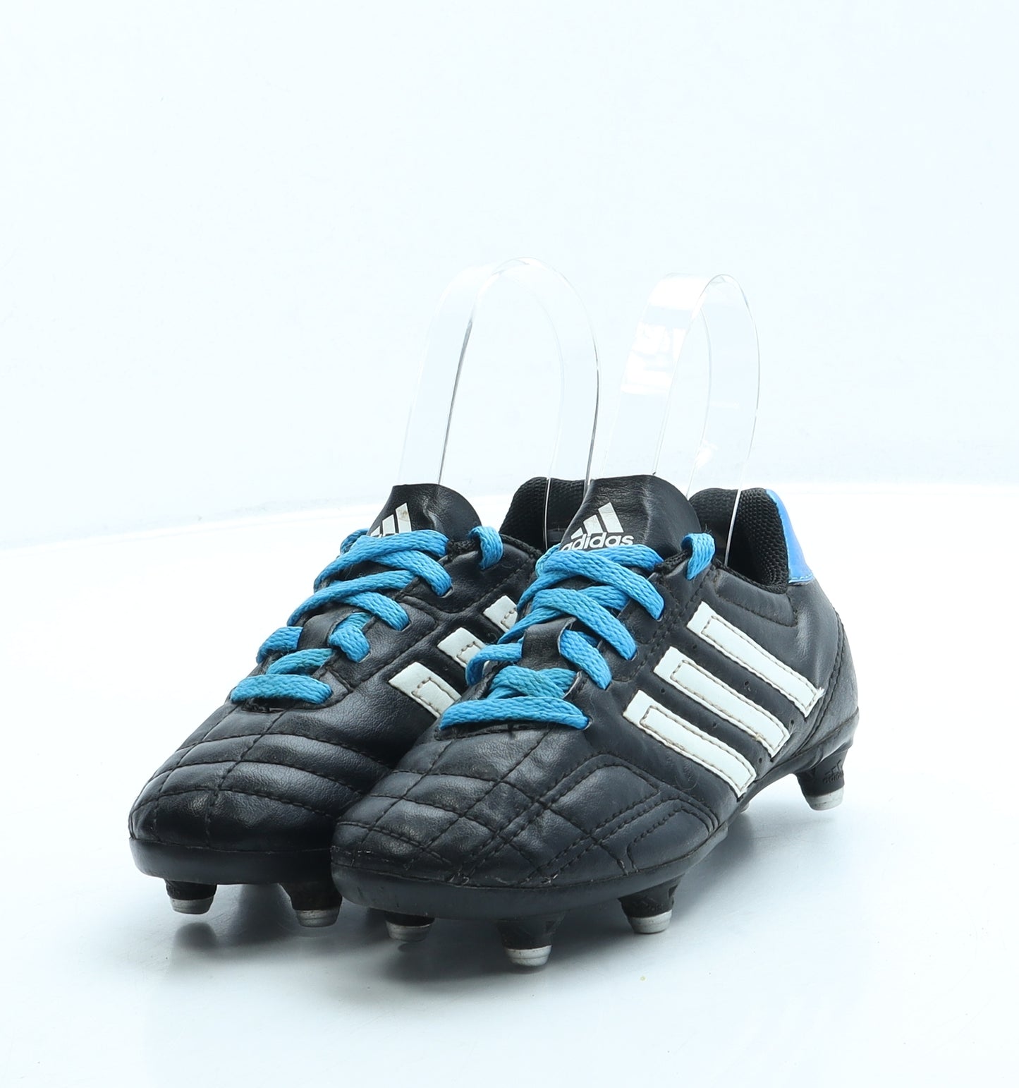 adidas Boys Black Leather Trainer UK 11 29 - Football boots