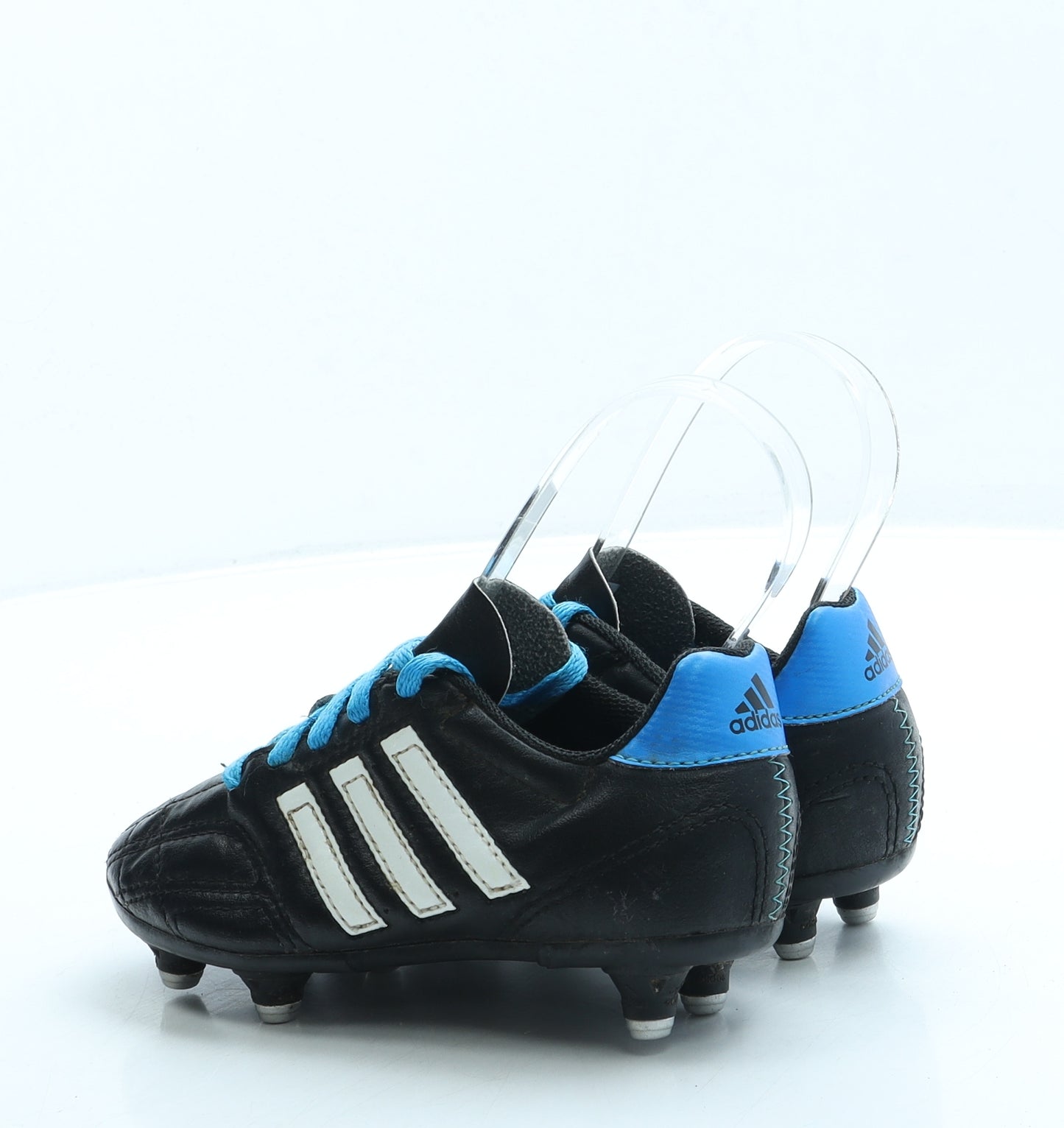 adidas Boys Black Leather Trainer UK 11 29 - Football boots