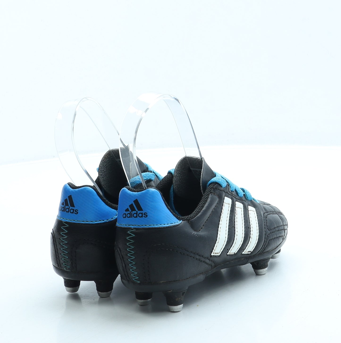 adidas Boys Black Leather Trainer UK 11 29 - Football boots