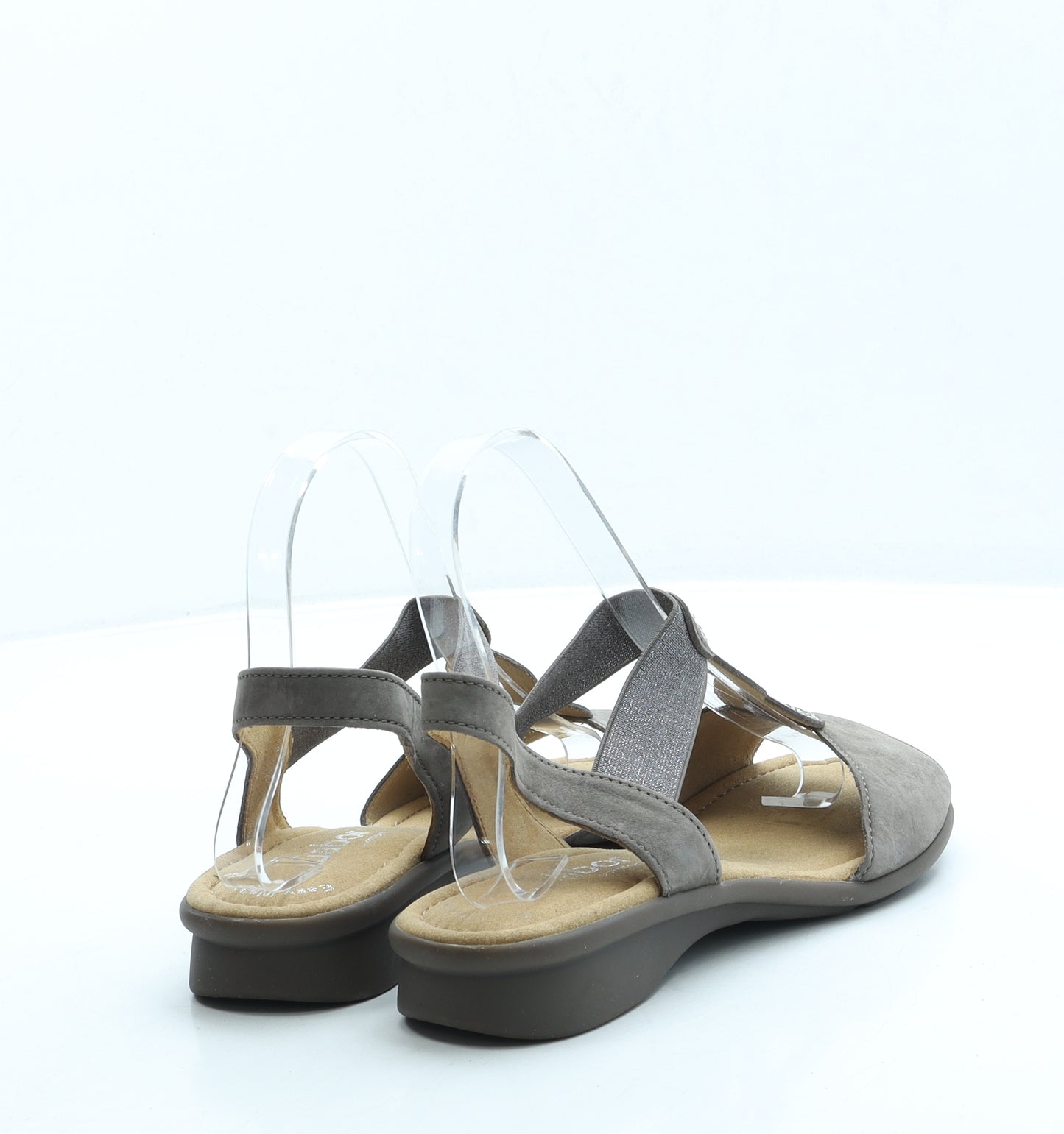 Gabor Womens Grey Suede Slingback Sandal UK 4.5