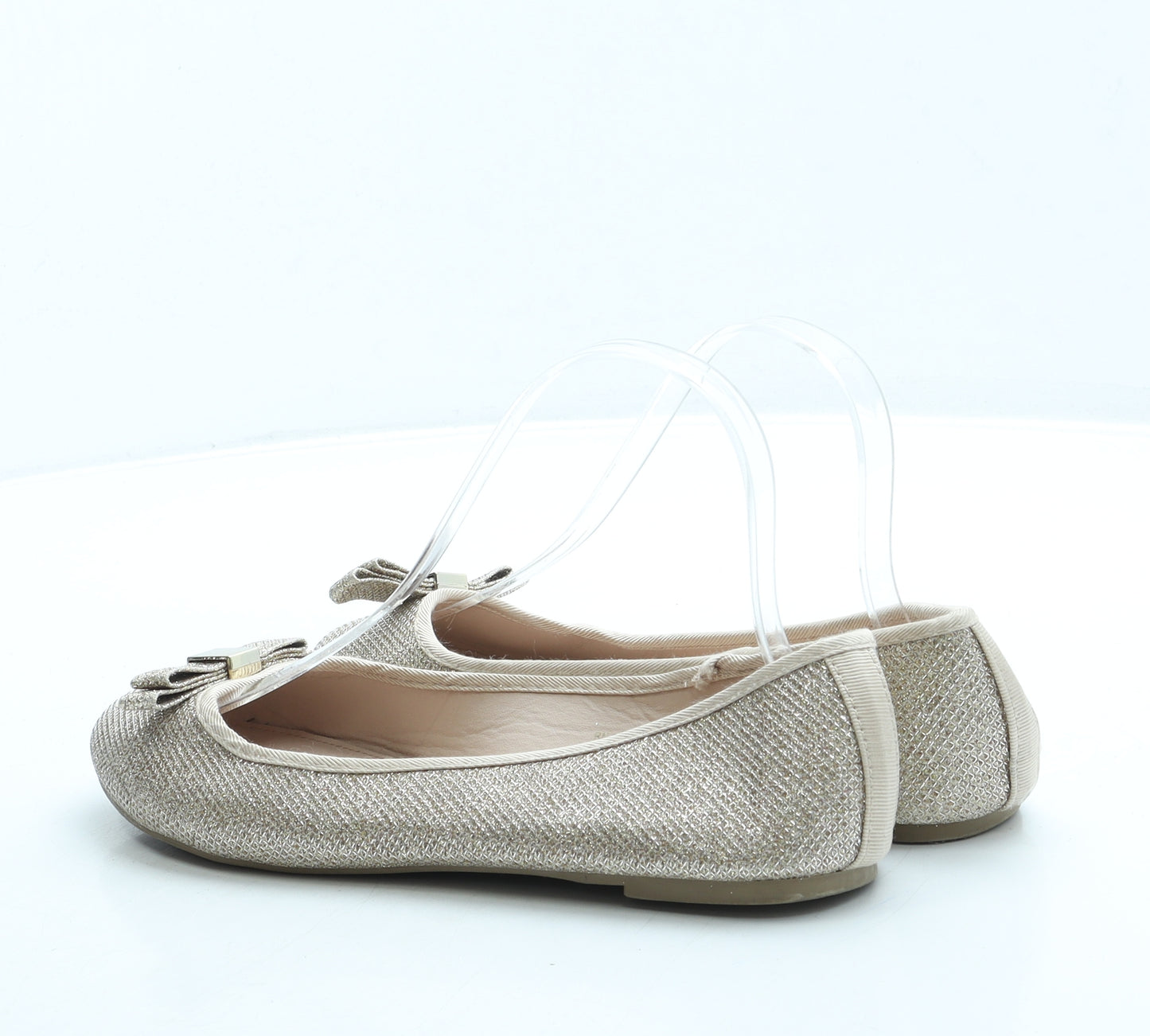 Primark Womens Gold Polyester Ballet Flat UK 5 38 US 7