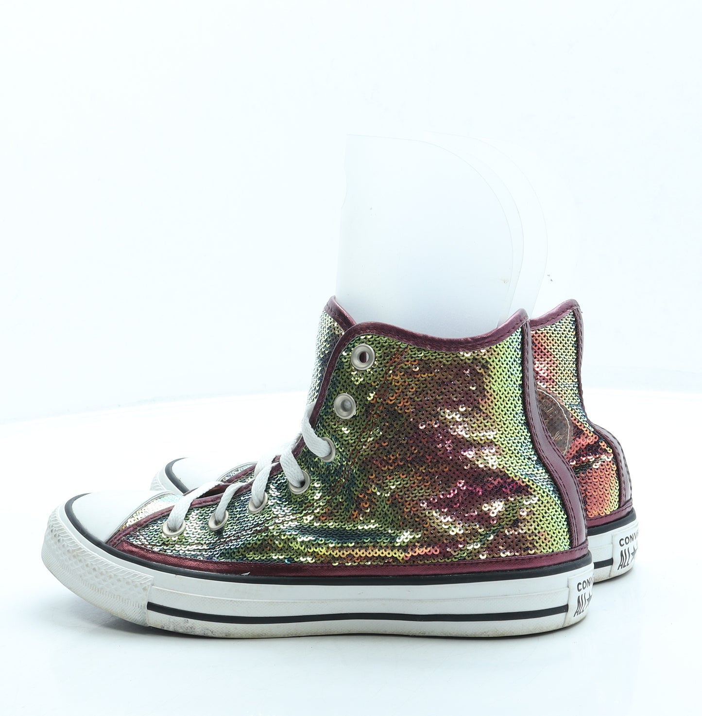 Converse Womens Multicoloured Polyester Trainer UK 6 39