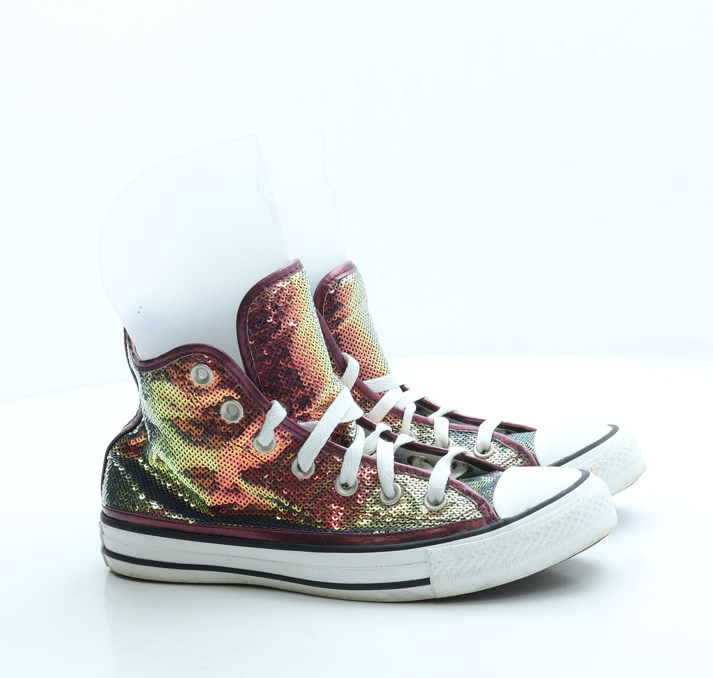 Converse Womens Multicoloured Polyester Trainer UK 6 39