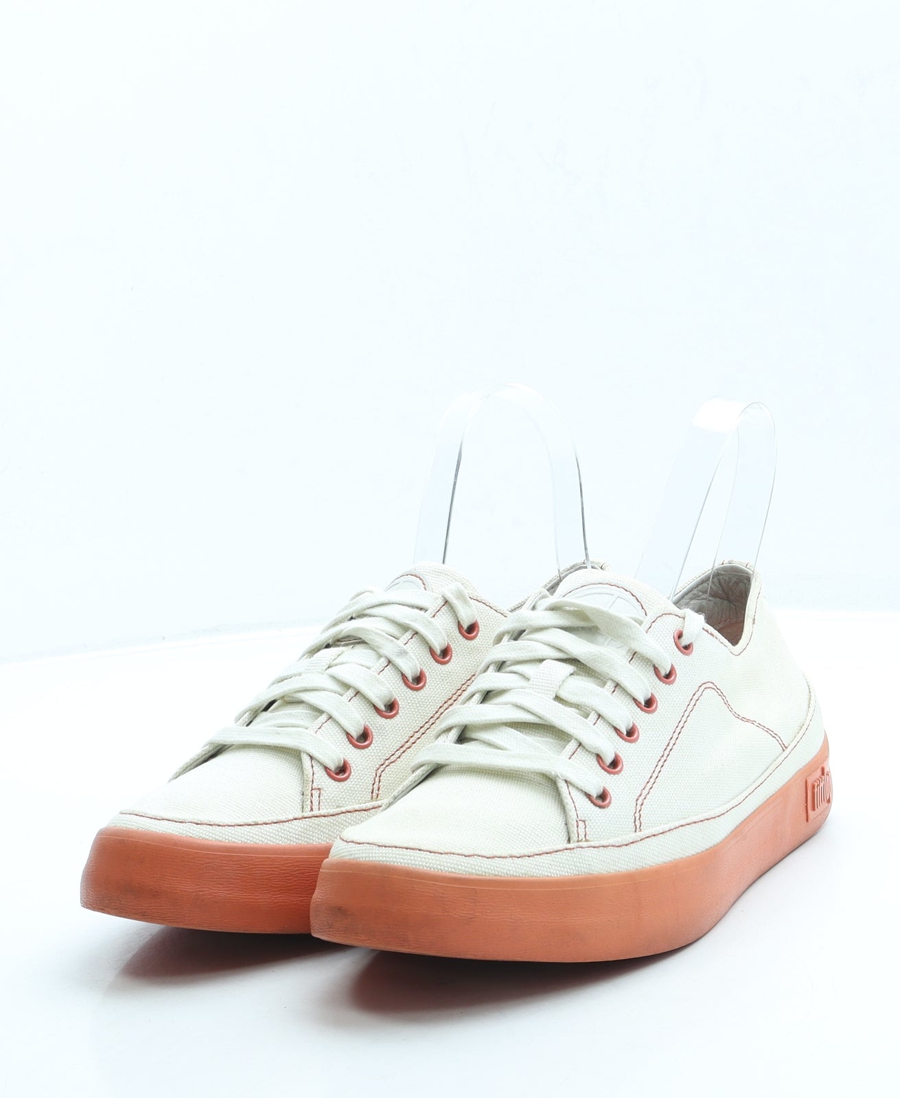 FitFlop Womens Beige Fabric Trainer UK 5 38