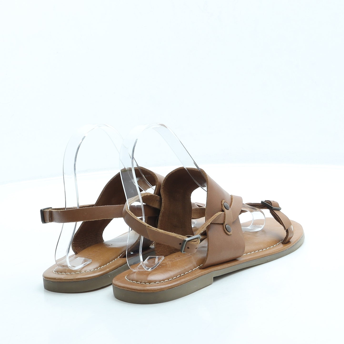 Fat Face Womens Brown Leather Slingback Sandal UK 7 40