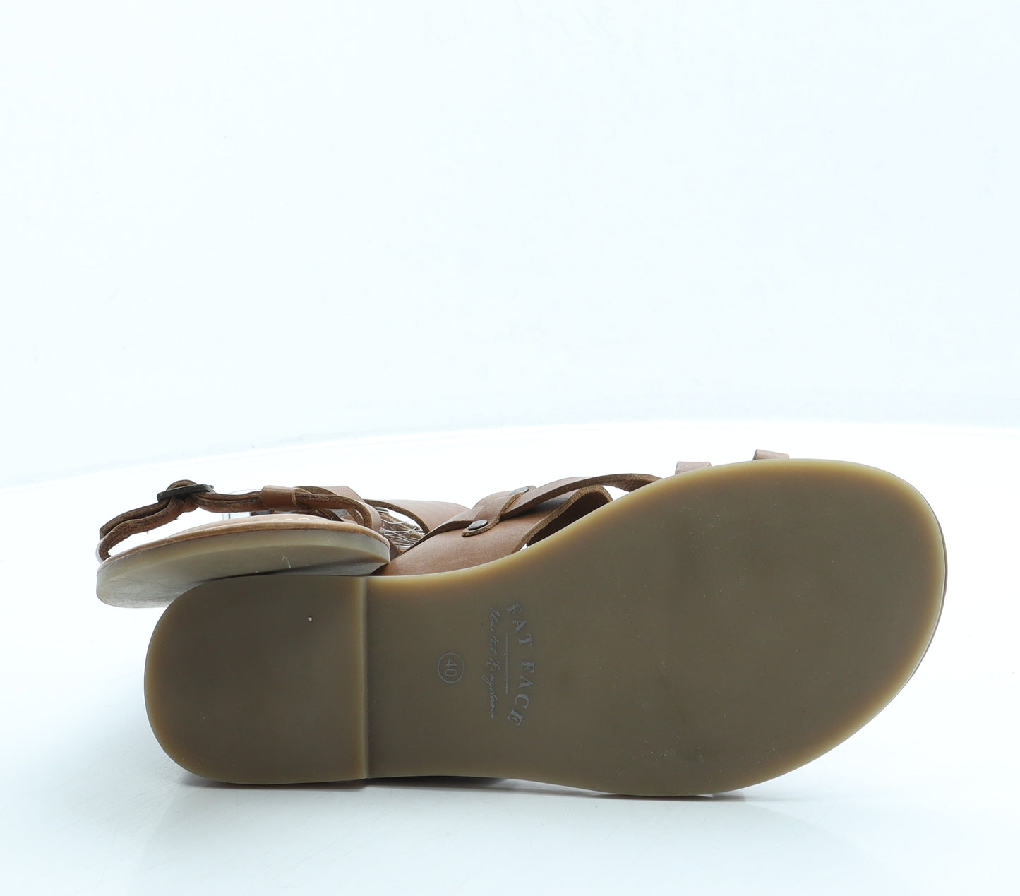 Fat Face Womens Brown Leather Slingback Sandal UK 7 40