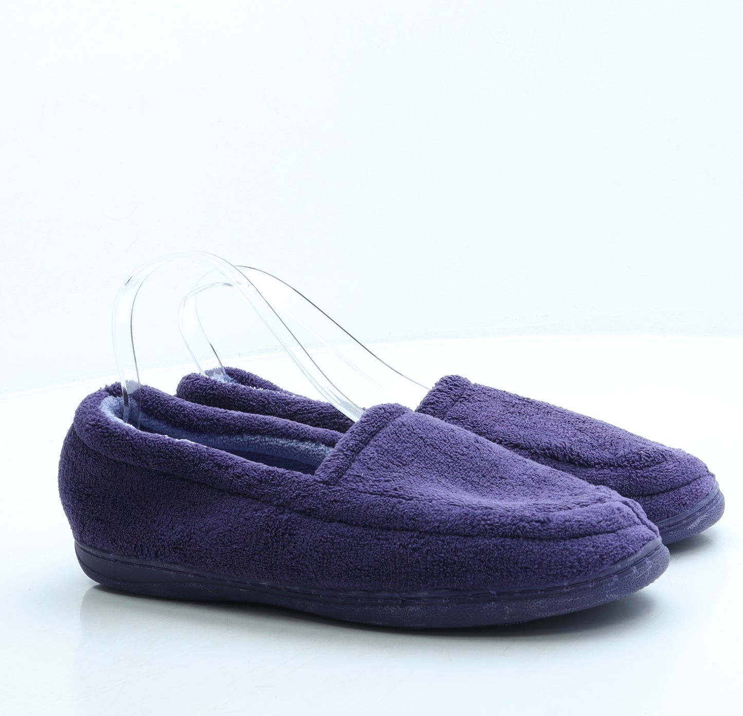 BHS Womens Purple Polyester Slip On Slipper UK