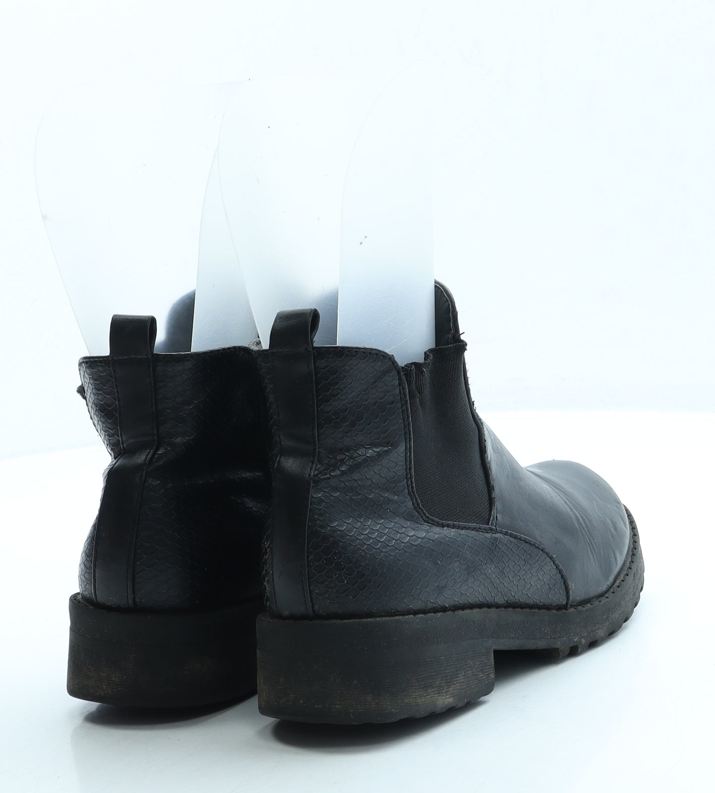Miss Riot Girls Black Leather Chelsea Boot UK 3