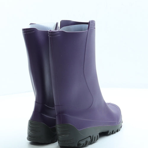 Solognac Girls Purple Rubber Wellies Boot UK 12