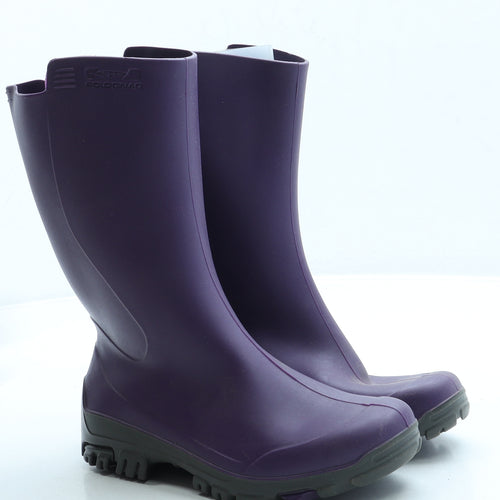 Solognac Girls Purple Rubber Wellies Boot UK 12