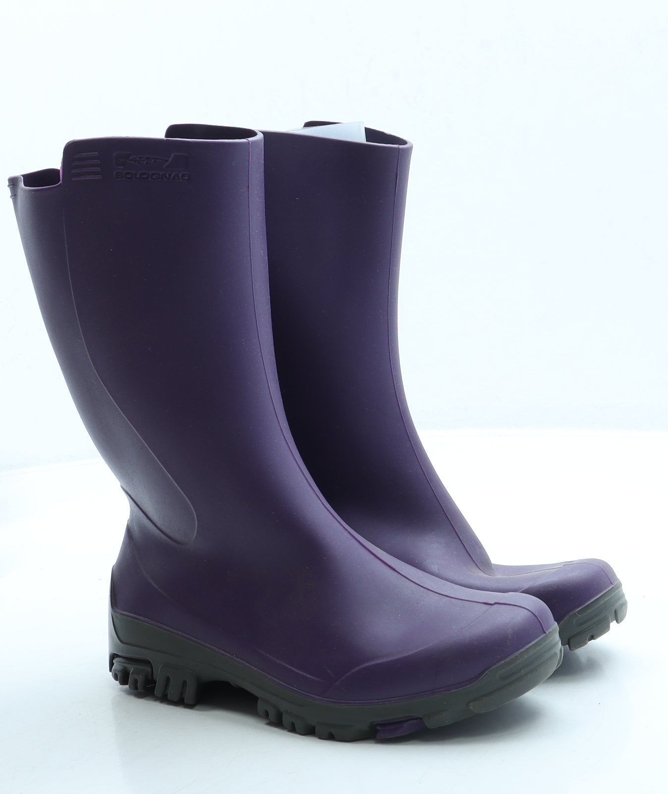 Solognac Girls Purple Rubber Wellies Boot UK 12