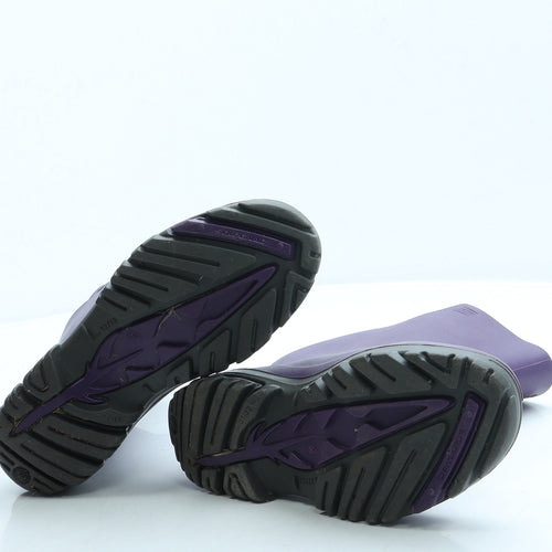 Solognac Girls Purple Rubber Wellies Boot UK 12