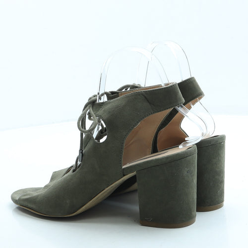Primark Womens Green Suede Gladiator Heel UK 7 40 US 7