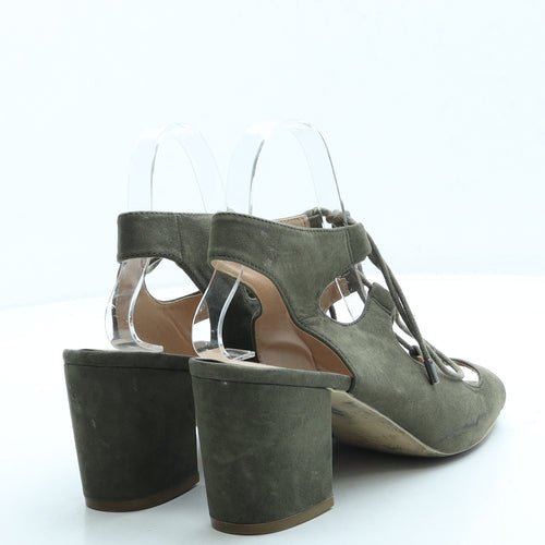 Primark Womens Green Suede Gladiator Heel UK 7 40 US 7