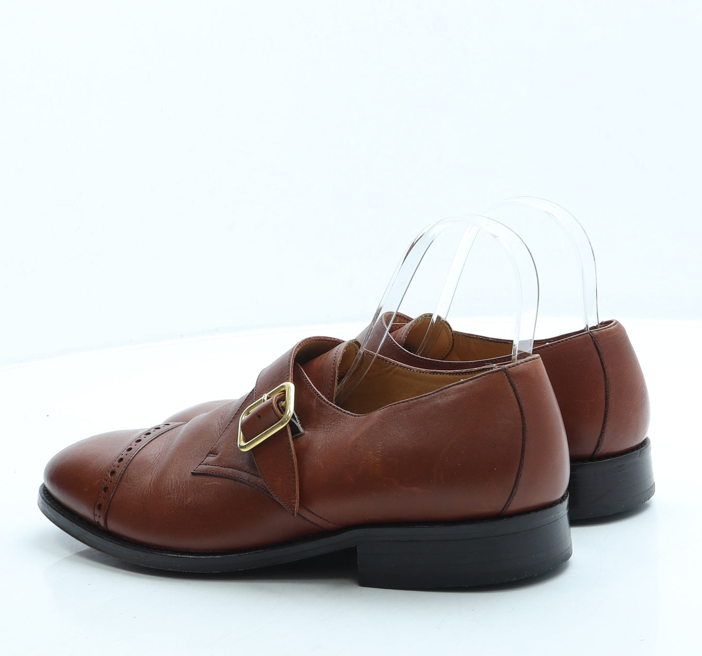FOSCO Mens Brown Leather Oxford Dress UK 7 40