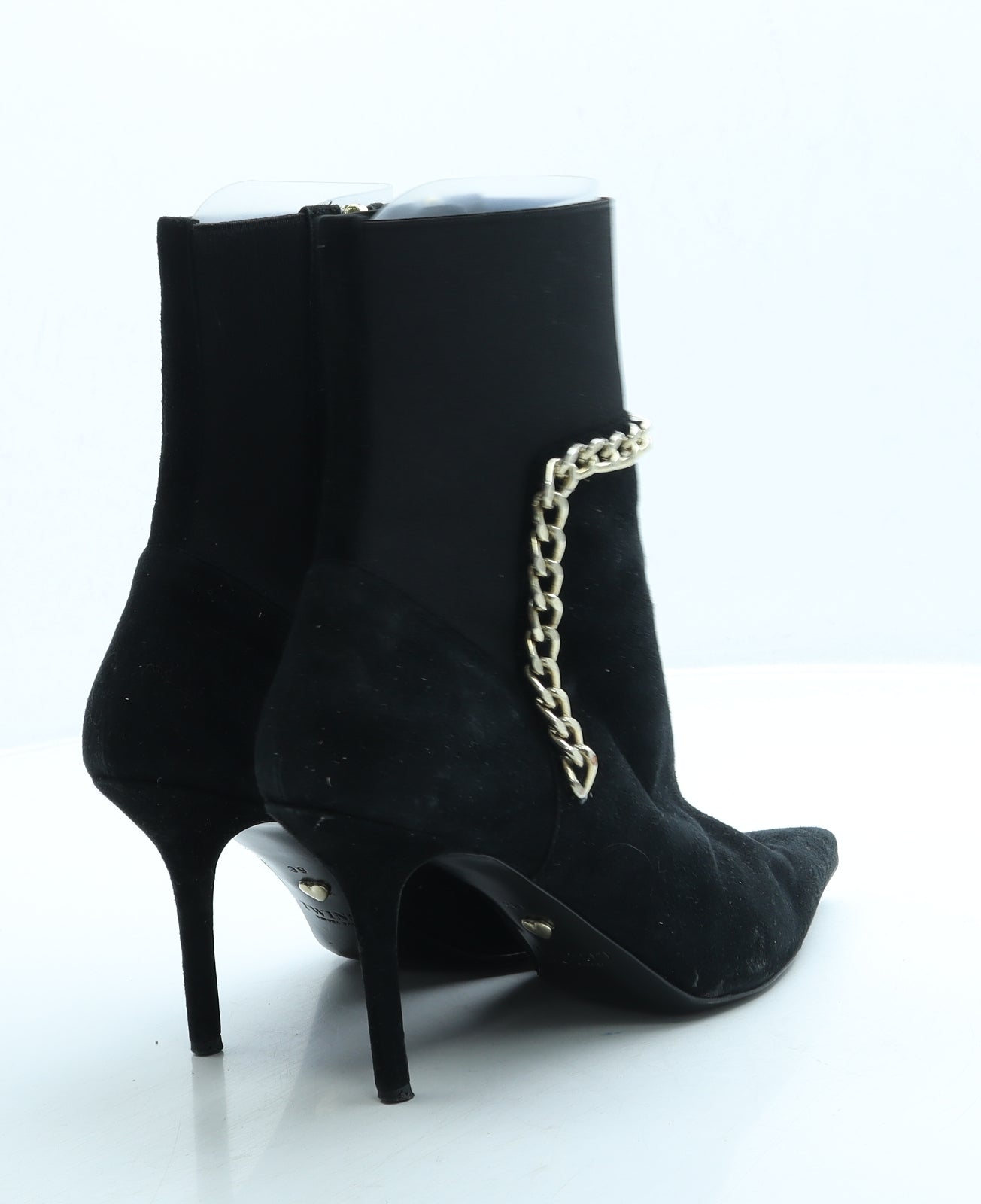 TWINSET Womens Black Suede Bootie Boot UK 6 39