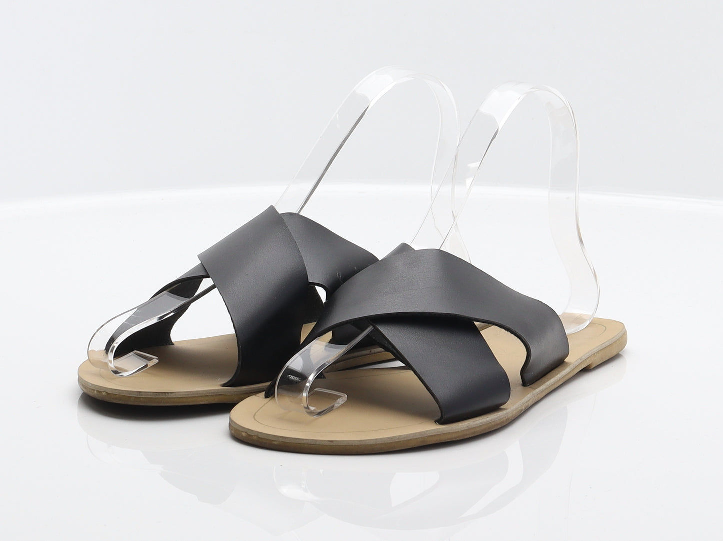 Atmosphere Womens Black Synthetic Slider Sandal UK 5 38