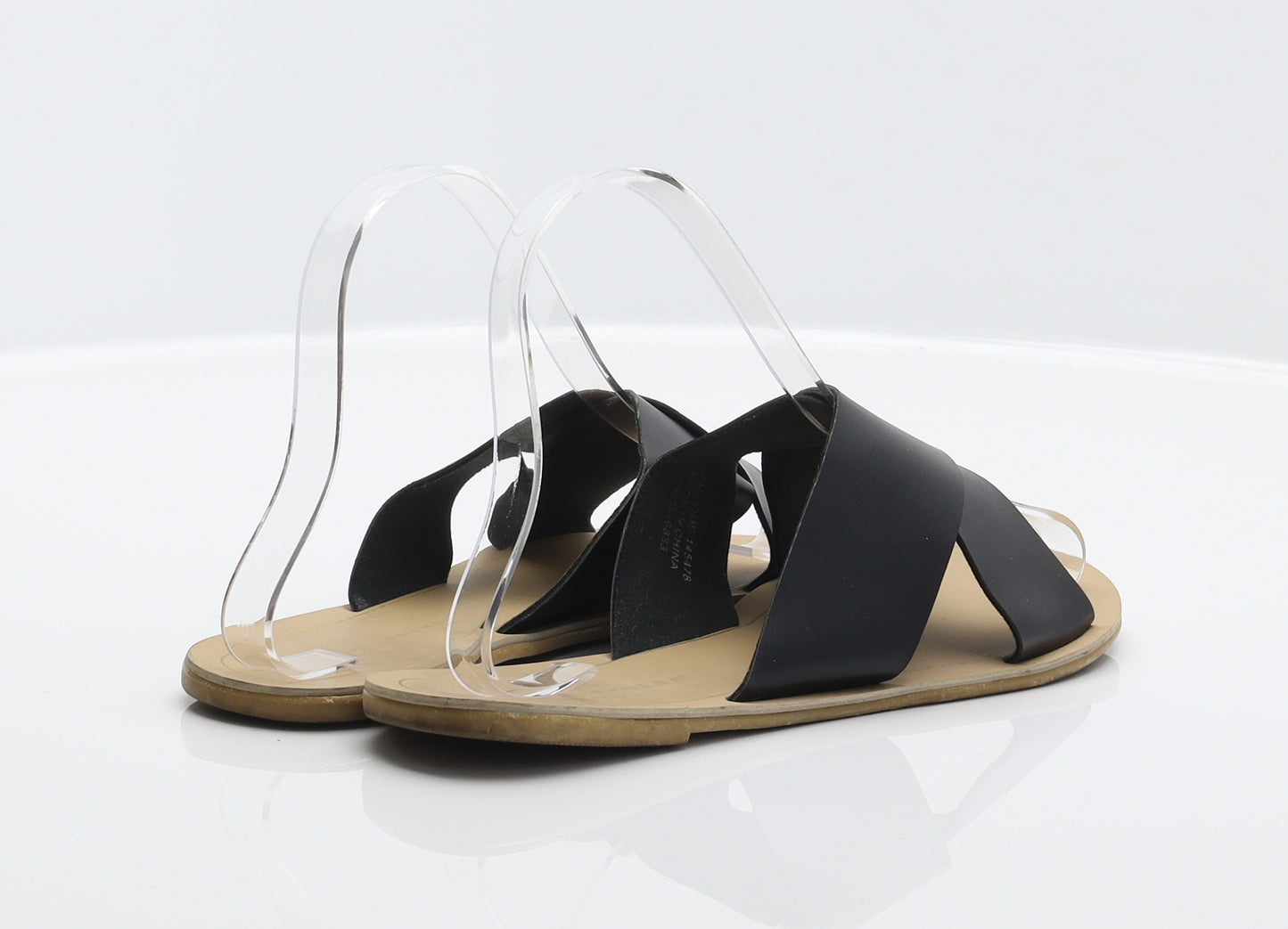 Atmosphere Womens Black Synthetic Slider Sandal UK 5 38