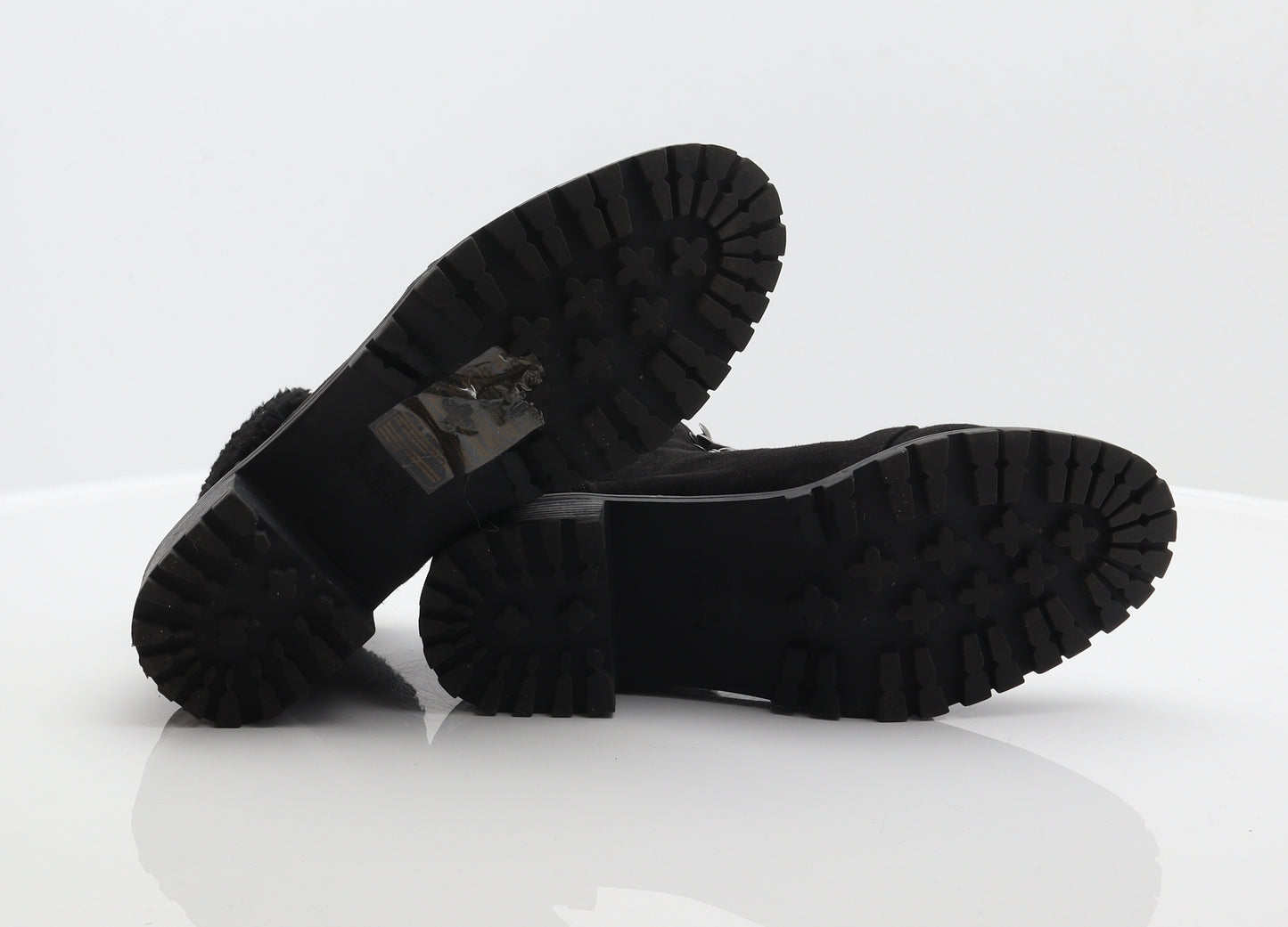 Primark Womens Black Polyester Combat Boot UK 6 39