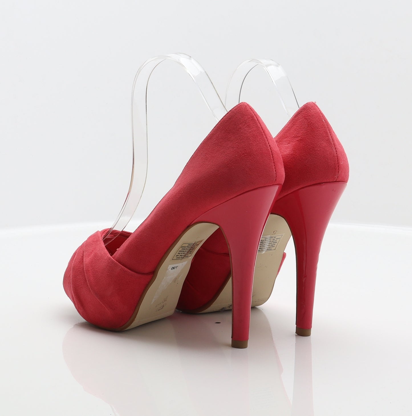 Dorothy Perkins Womens Pink Polyester Platform Heel UK 5