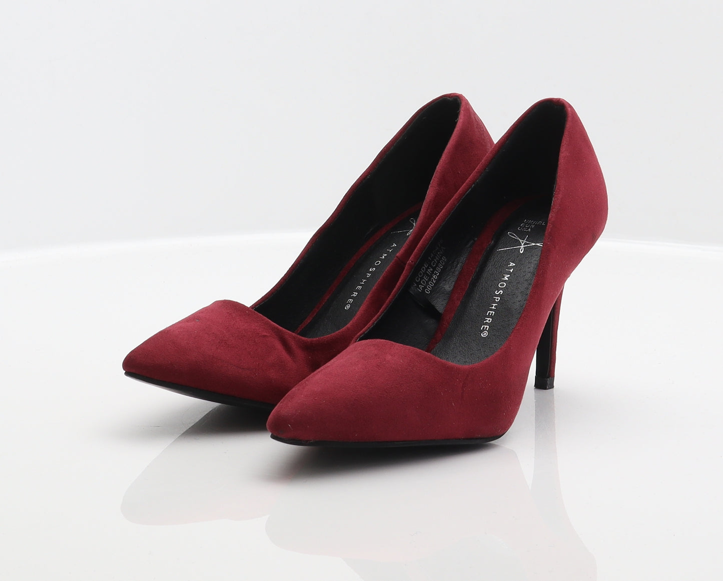 Atmosphere Womens Red Polyester Court Heel UK 4 37