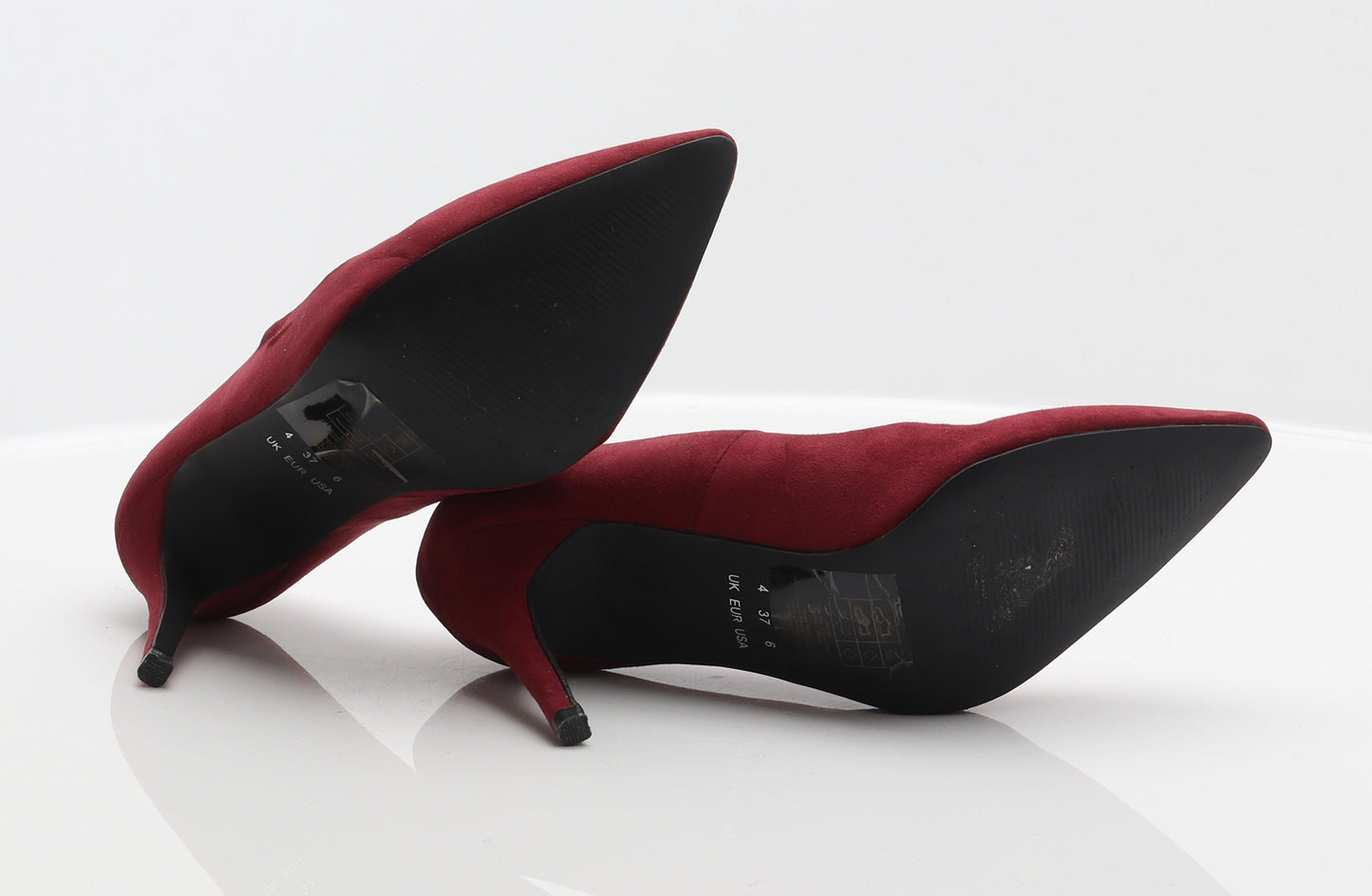 Atmosphere Womens Red Polyester Court Heel UK 4 37