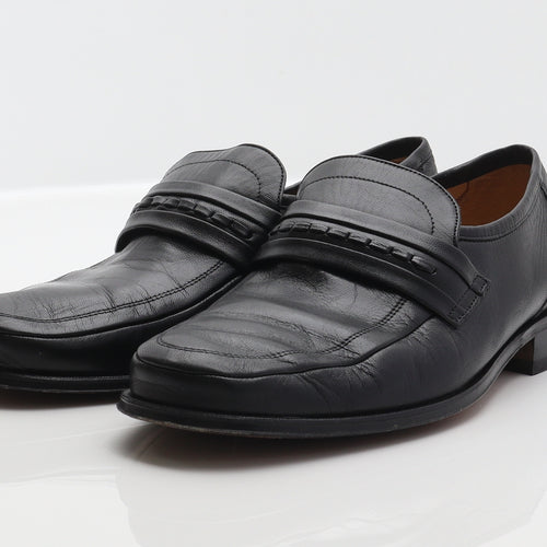 Marks and Spencer Mens Black Leather Loafer Casual UK 8 42