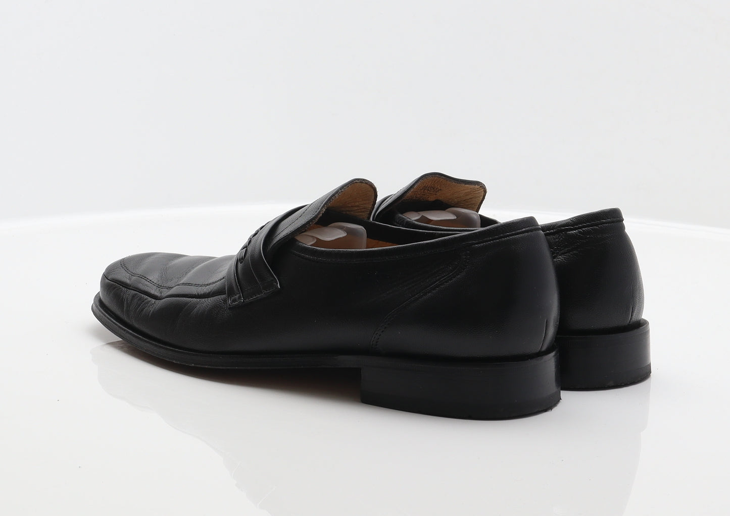 Marks and Spencer Mens Black Leather Loafer Casual UK 8 42