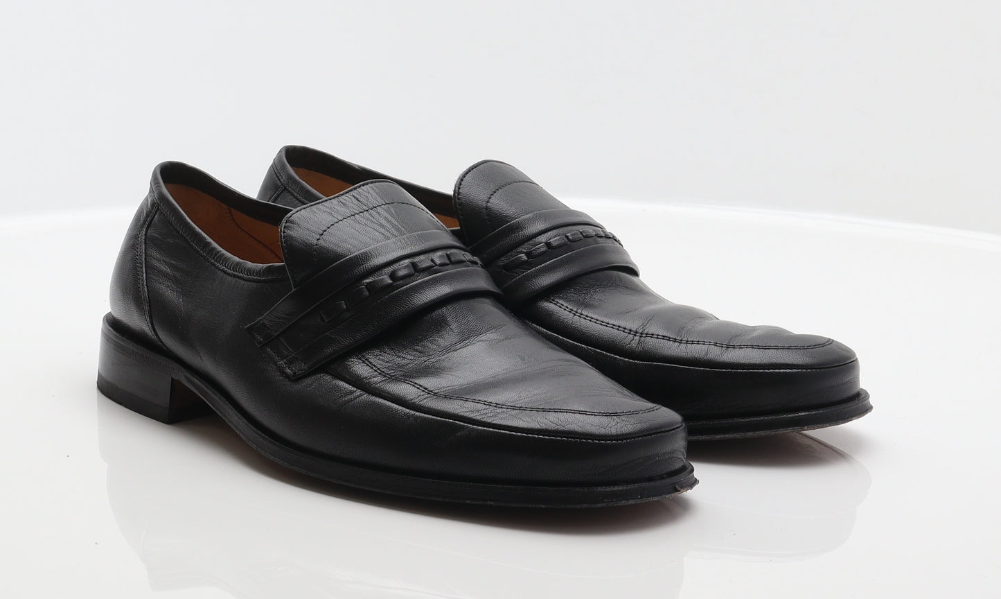 Marks and Spencer Mens Black Leather Loafer Casual UK 8 42