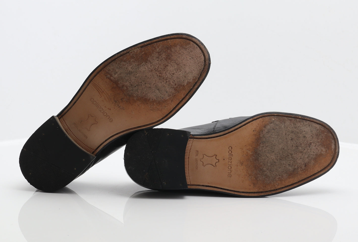 Marks and Spencer Mens Black Leather Loafer Casual UK 8 42