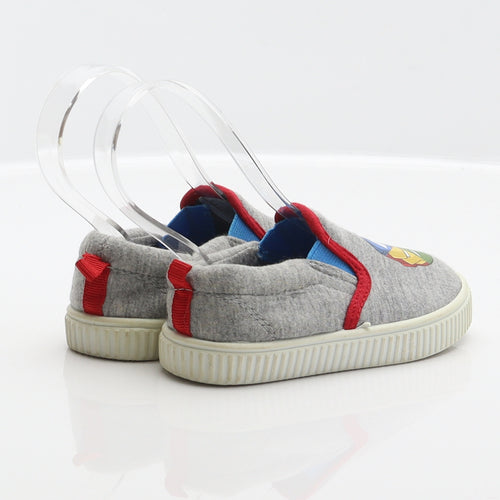 F&F Boys Grey Polyester Slip On Casual UK 6 23 - Marvel, Avengers