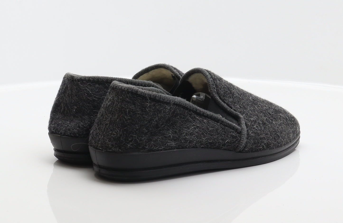 Rhode Mens Grey Wool Slip On Slipper UK 7.5 41