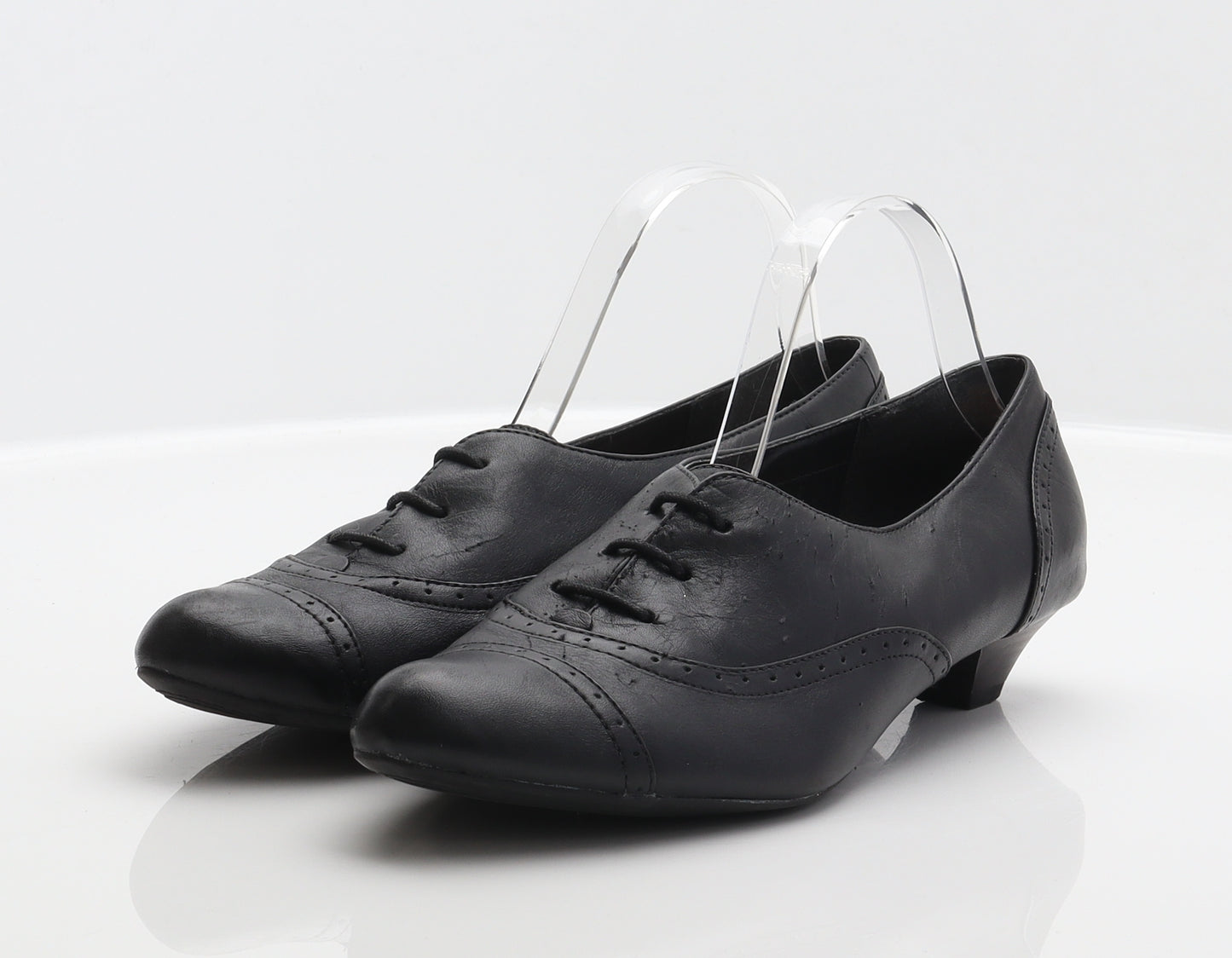 Clarks Womens Black Leather Bootie Casual UK 5.5