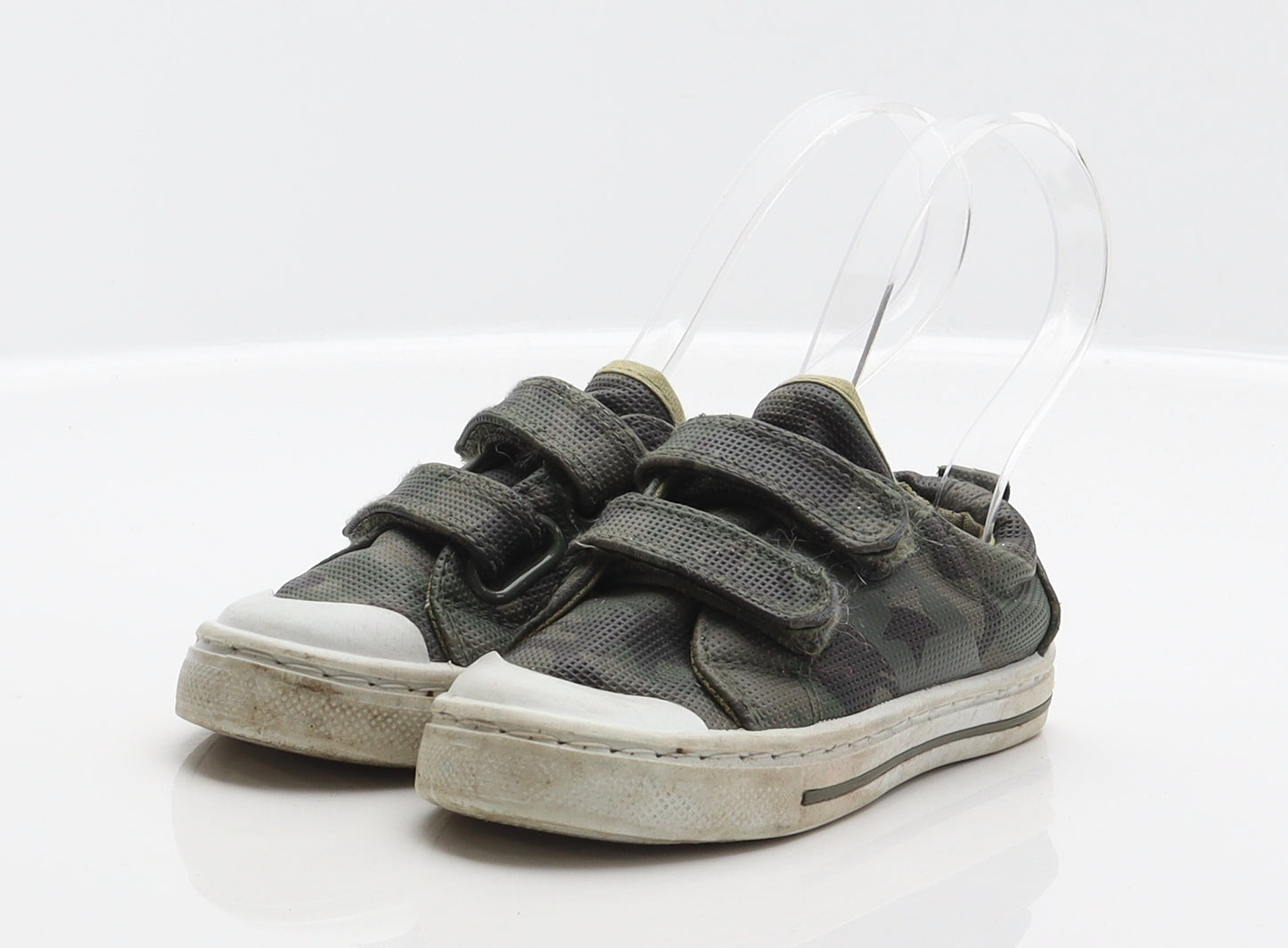 F&F Boys Green Camouflage Synthetic Trainer UK 6 23