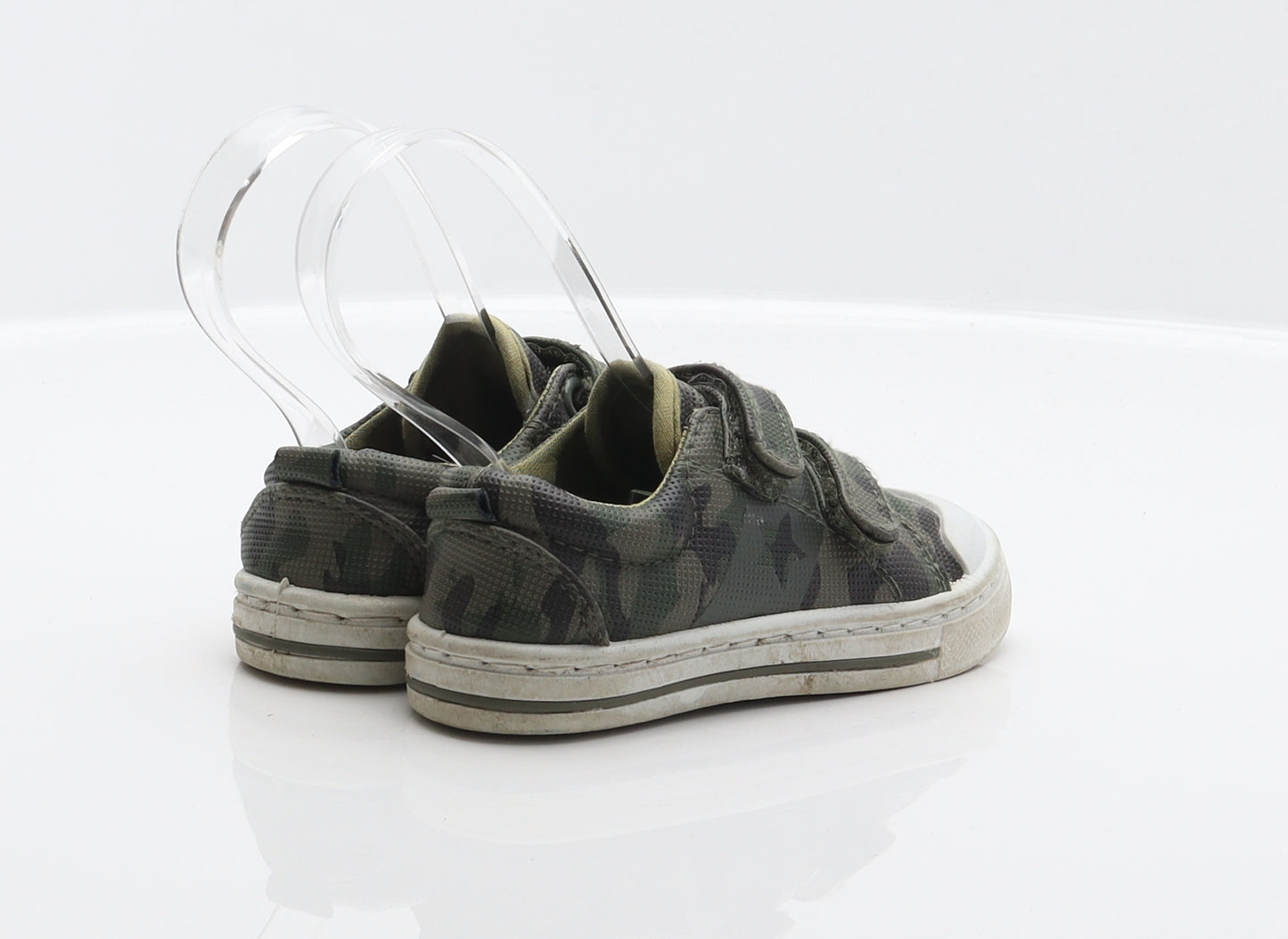 F&F Boys Green Camouflage Synthetic Trainer UK 6 23