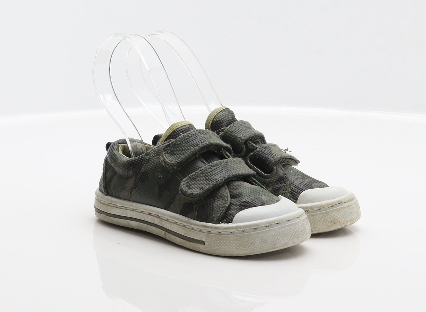 F&F Boys Green Camouflage Synthetic Trainer UK 6 23
