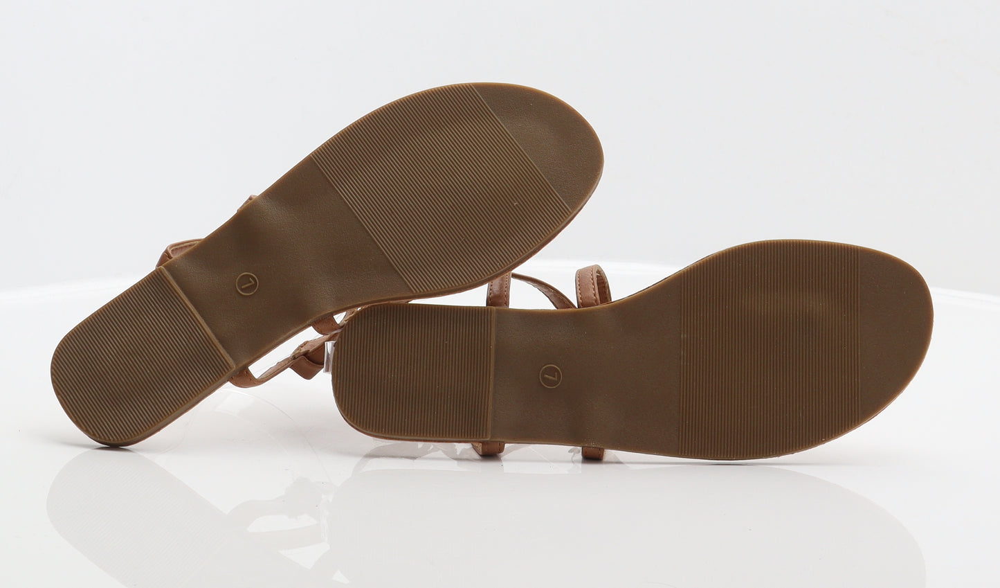 F&F Womens Brown Synthetic Slingback Sandal UK 7 41