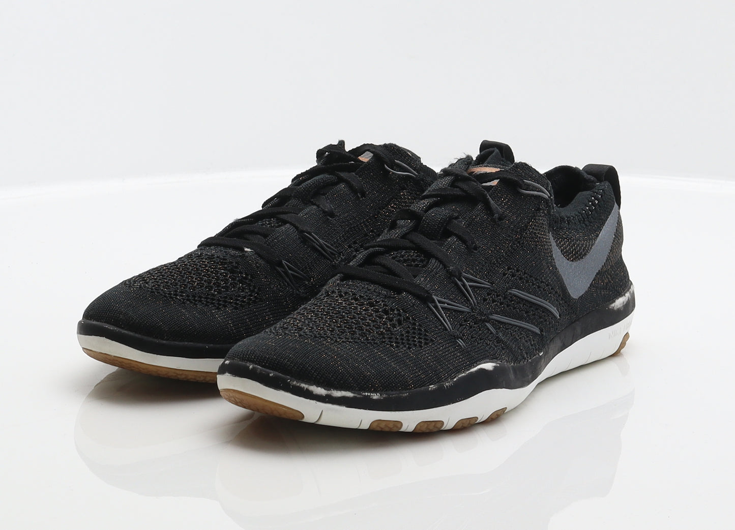 Nike Womens Black Polyester Trainer UK 4 37.5