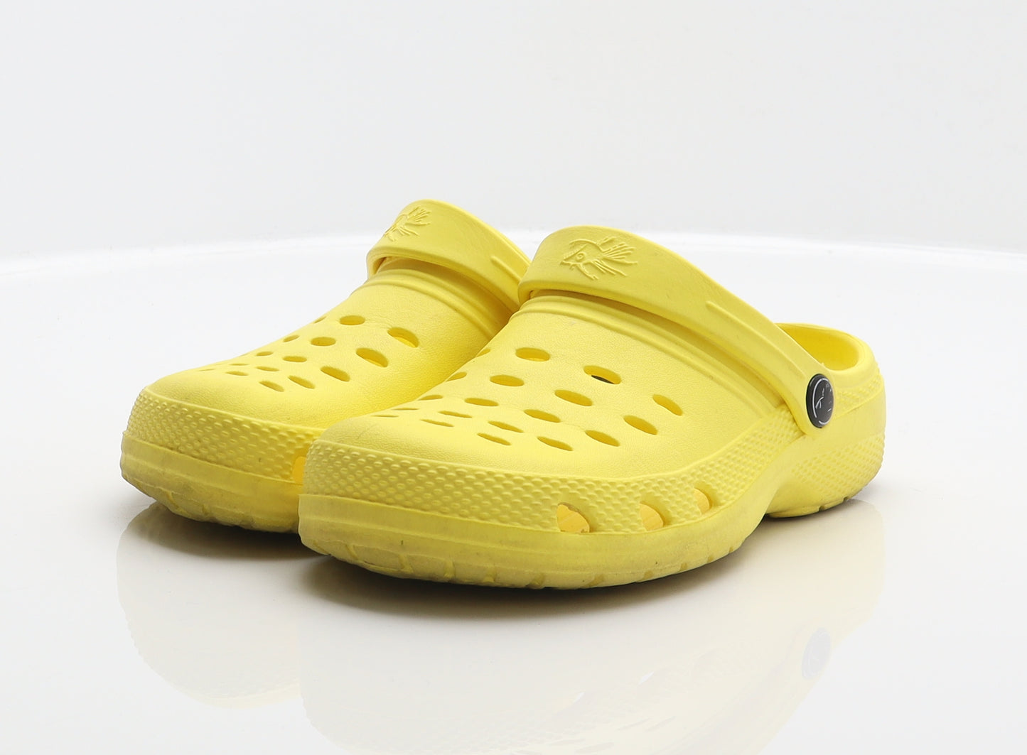Hot Tuna Girls Yellow Synthetic Clog Flat UK 2