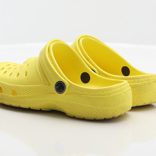 Hot Tuna Girls Yellow Synthetic Clog Flat UK 2