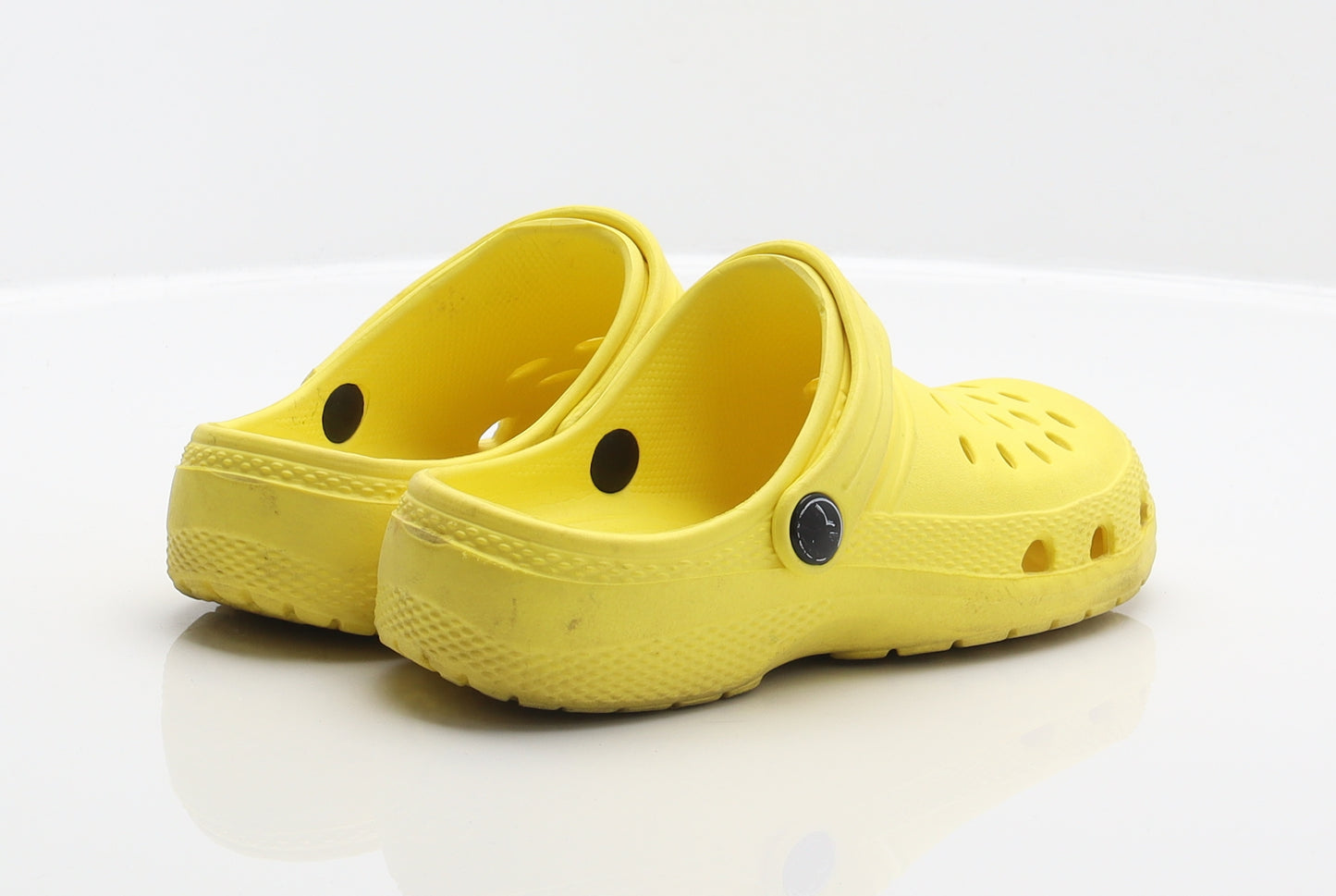 Hot Tuna Girls Yellow Synthetic Clog Flat UK 2