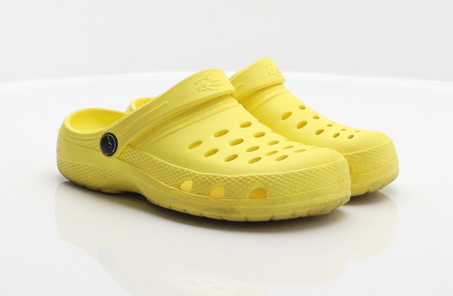 Hot Tuna Girls Yellow Synthetic Clog Flat UK 2