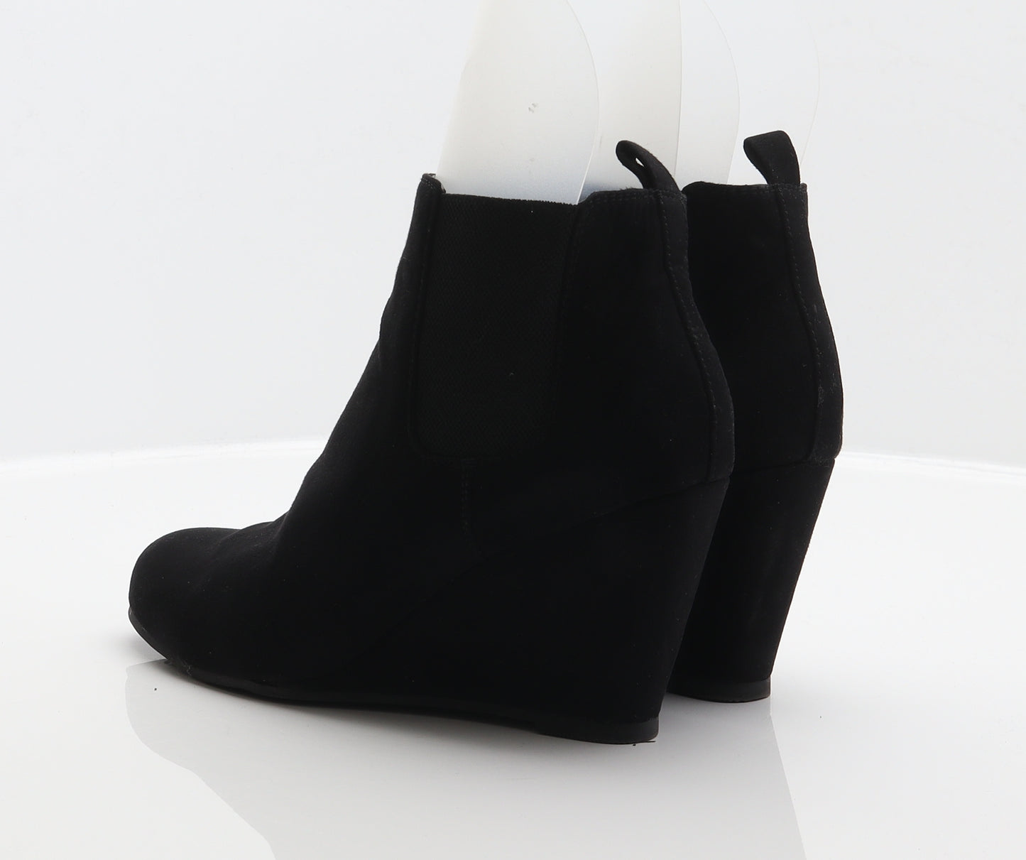 Red Herring Womens Black Suede Chelsea Boot UK 6 39