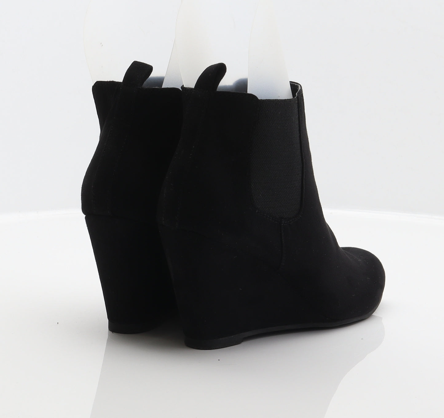 Red Herring Womens Black Suede Chelsea Boot UK 6 39