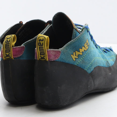 Kamet Mens Blue Leather Trainer UK 8 42 - Climbing