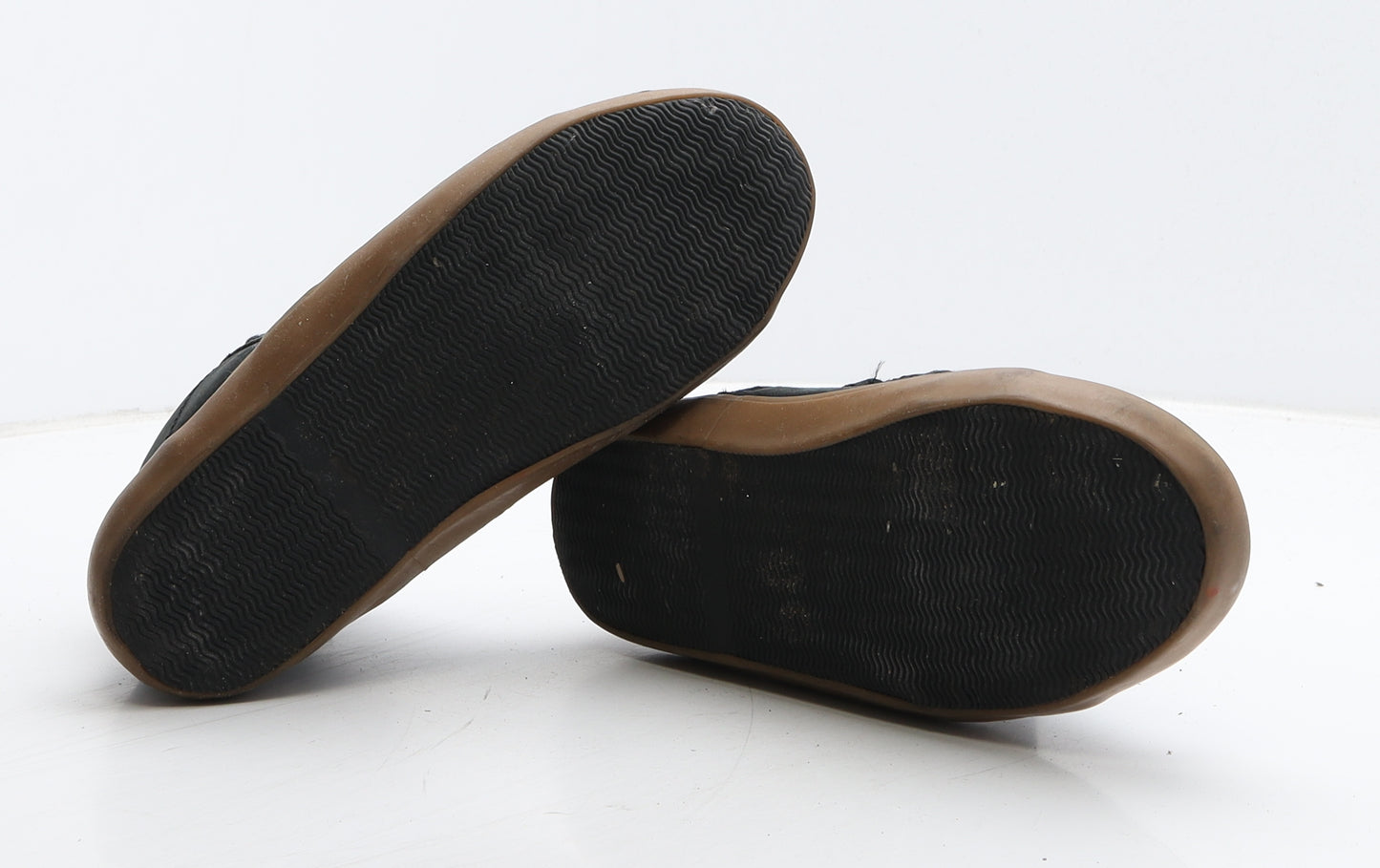 NEXT Boys Black Leather Trainer UK 4