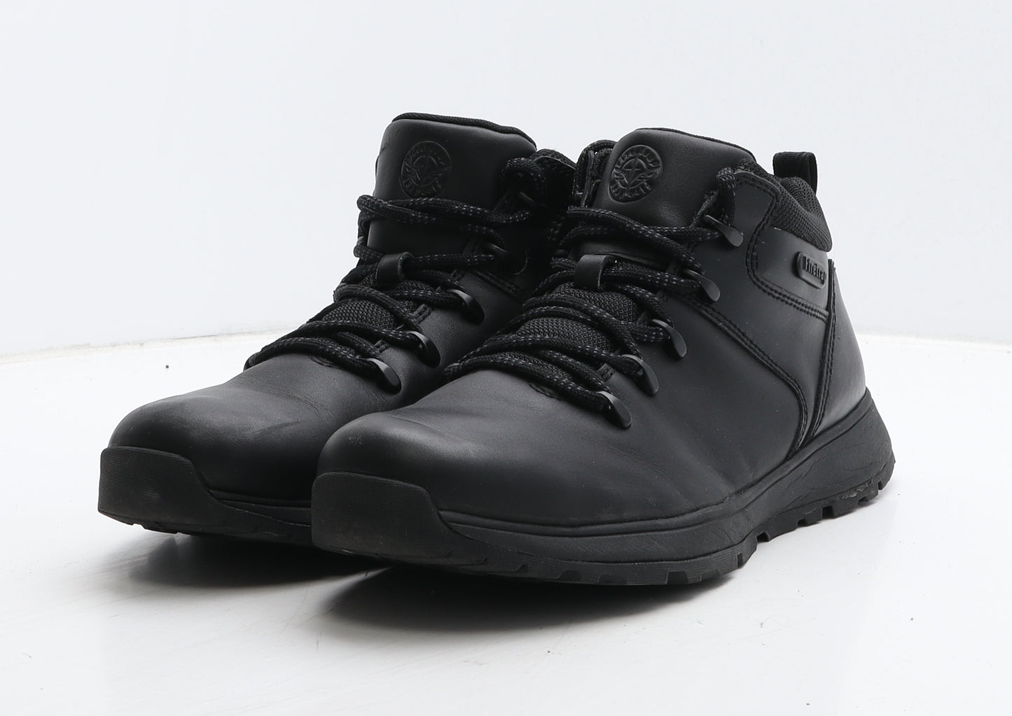 Firetrap Mens Black Leather Combat Boot UK 9.5 44